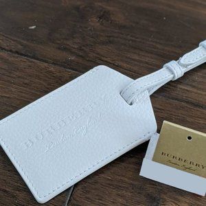 NWT Burberry Lindale Leather Luggage Tag